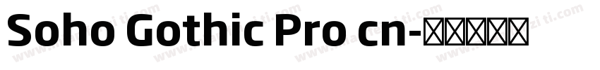 Soho Gothic Pro cn字体转换
